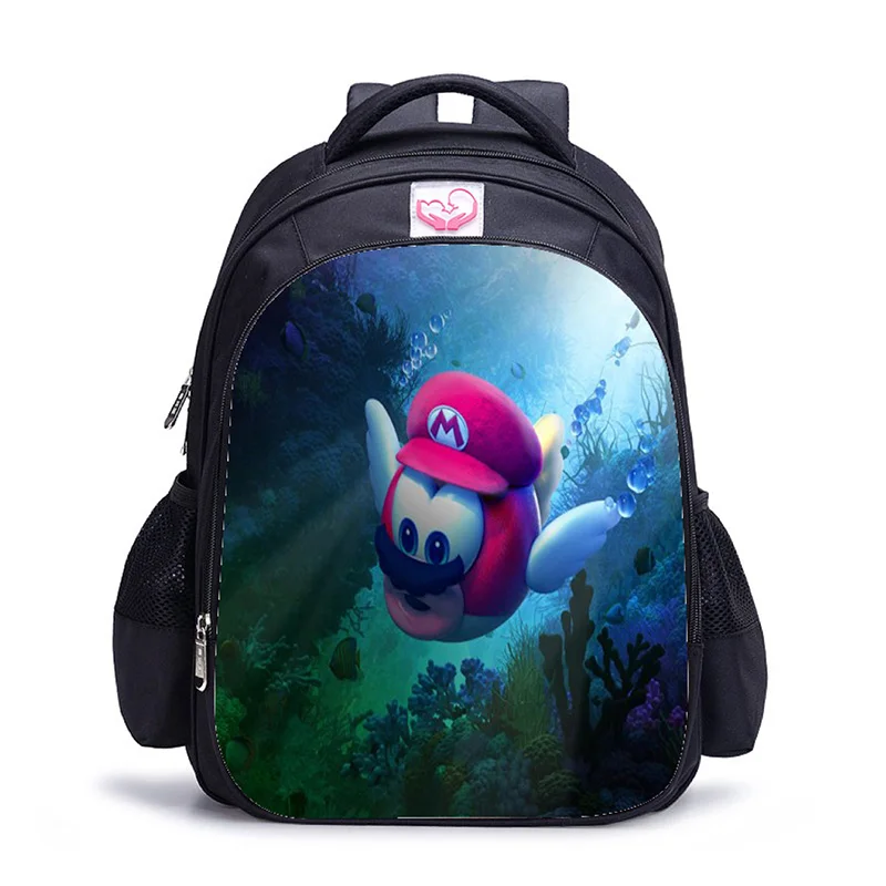 28 Sac Dos 16 дюймов Аниме Mochila Super Mario рюкзаки для школы подростков девочек путешествия застегивающиеся на молнию школьные сумки Kpop 3D печать книжная сумка - Цвет: 28