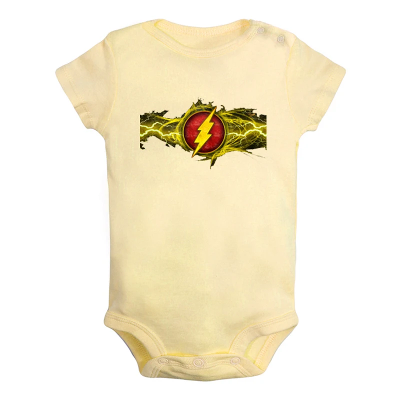 Комплект одежды для новорожденных мальчиков и девочек с принтом «Flash Barry Allen», «Sorry I'm Late», «Sorry I'm Late», комбинезон с принтом, боди для младенцев, хлопковые комплекты - Цвет: JcBaby2104YD