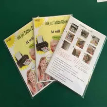 Papiers A4 pour l'art du tatouage imperméable et temporaire, à imprimer sur imprimantes Inkjet ou Laser, bricolage et décoration pour la peau pour hommes ou enfants,