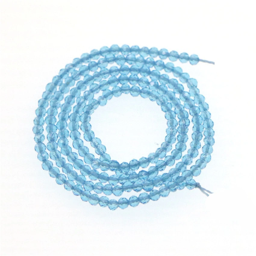 WUBIANLU 2-3mm Colorful Rondelle Austria Faceted Crystal Glass Beads For Jewelry Making DIY Handmade Bracelet Necklace Wholesale