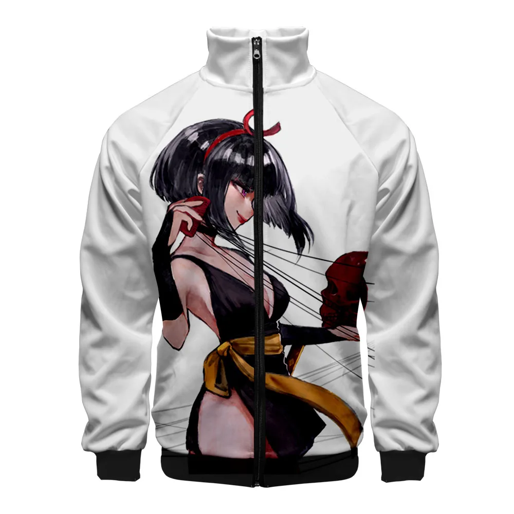 Inuyasha, 3D принт, стоячий воротник, куртка на молнии для мужчин и женщин, модная Толстовка Inuyasha, Ainme, длинный рукав, куртки, одежда, новинка