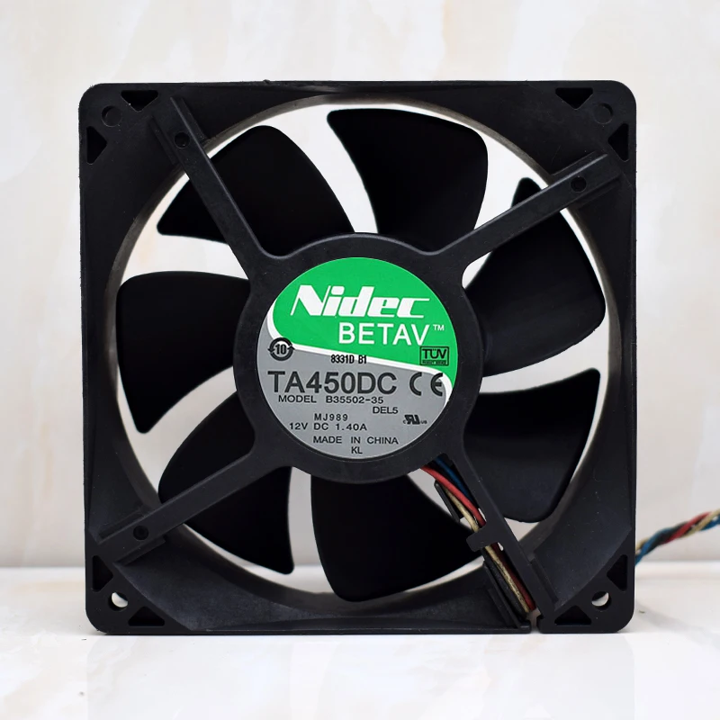 Для Nidec TA450DC B35502-35 12038 12 см 12V 1.4A для D8794 ШИМ контроллер вентилятора 4 провода