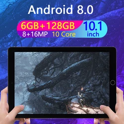 Tablette PC de 10.1 pouces WPS Office, avec GPS, wi fi, Google Play, batterie de 8800mAh, 10 cœurs, 6 go de RAM, 128 go de ROM, appareil photo de 16 mpx 