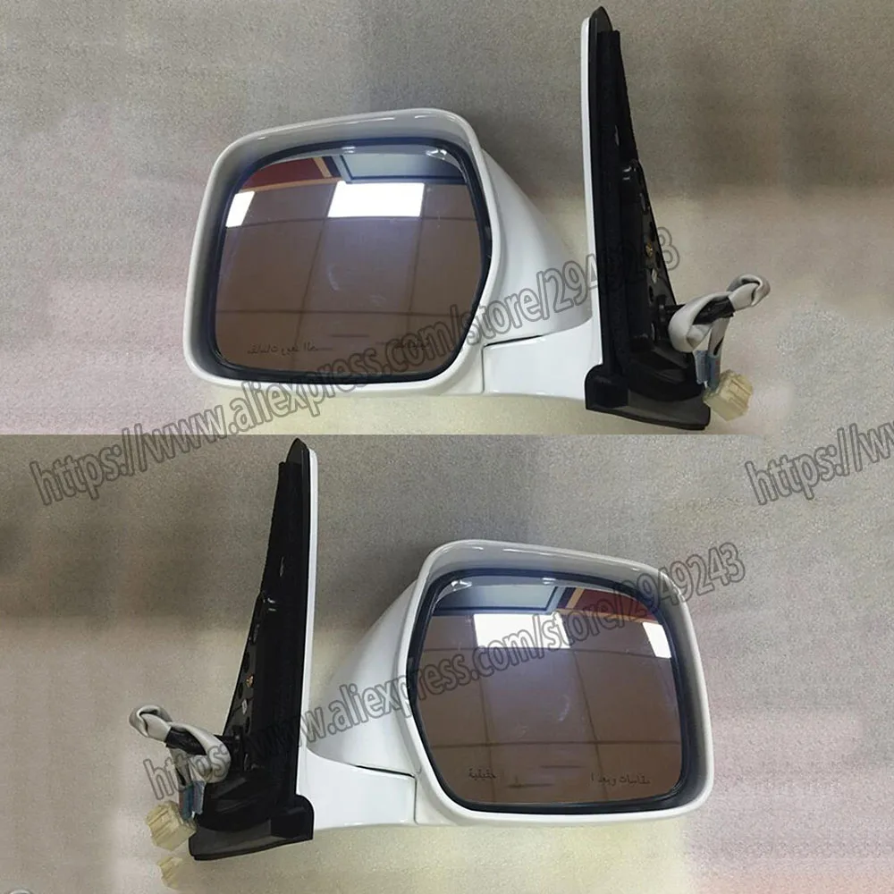 Для Toyota Lexus LX470 1998-2007 2шт белая наружная дверь сторона Rearveiw зеркало в сборе |