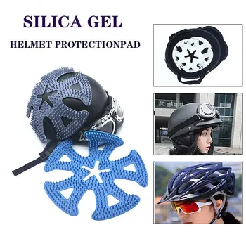 

Good Silicone Helmet Pad Cushion Thermals Insulation Breathable Helmet Pad Suitable for Most Helmets Motorcycle Bicycle
