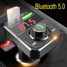 JINSERTA Bluetooth 5,0 fm-передатчик автомобильный громкой связи вызов двойной USB зарядное устройство Поддержка U диск/TF карта Mp3 музыкальный плеер JINSERTA Bluetooth 5,0 fm-передатчик автомобильный громкой связи вызов двойной USB зарядное устройство Поддержка U диск/TF карта Mp3 музыкальный плеер