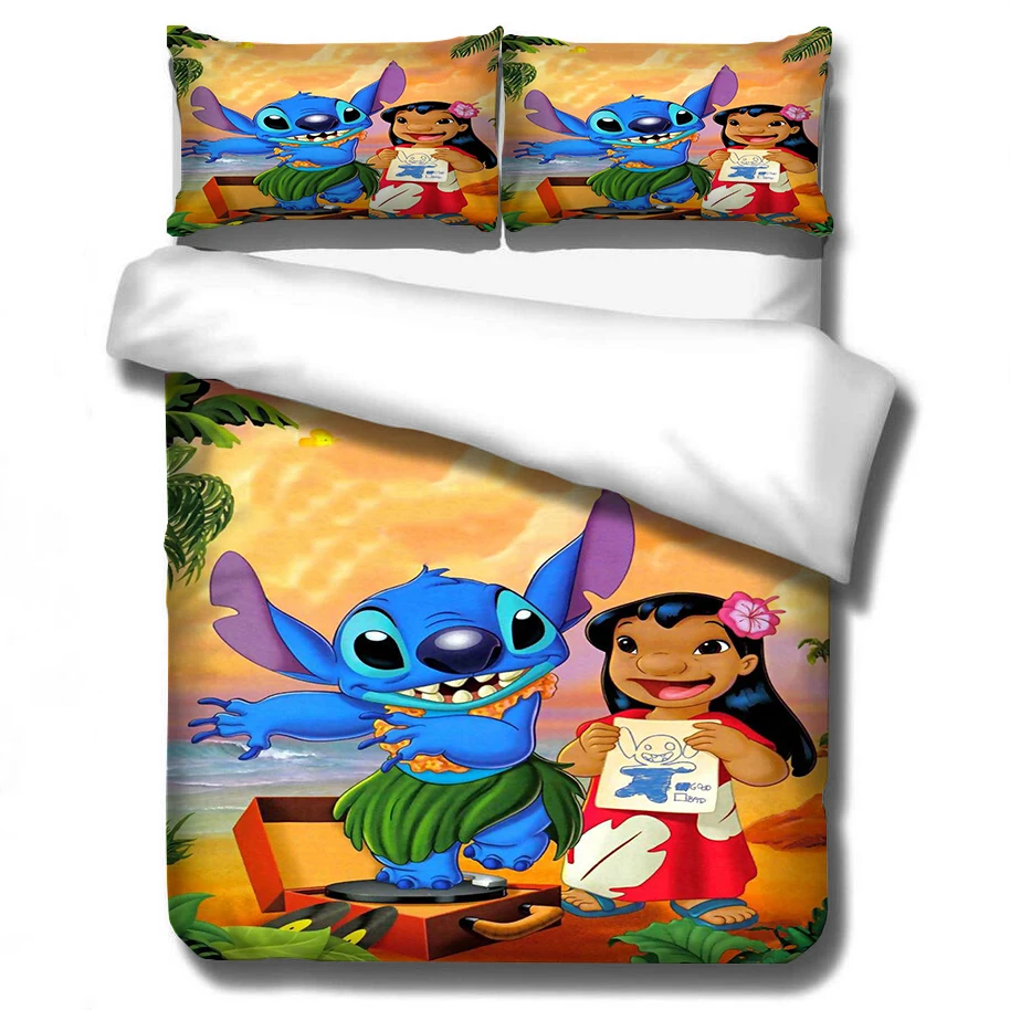 3D Cartoon Anime Bedding Set Quilt Cover Children Boys Girls King Bed Quilt Cover Double Bedroom Decoration (4)