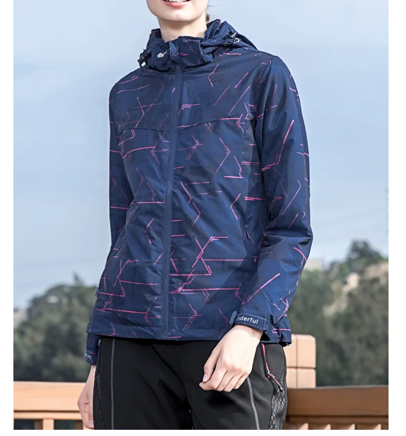 Men Women Quick Dry Hiking Jackets Waterproof Windproof Outdoor Jackets Camping Trekking Climbing Male&Female Jacket Large Size