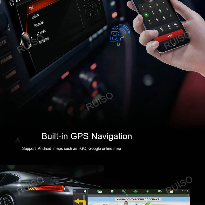 Ruiso 4 Гб+ 32 ГБ для Benz c-класс W205, glc-класс X253 C253Android 9,0 автомобильный dvd-плеер gps аудио авто стерео Мультимедиа ips монитор