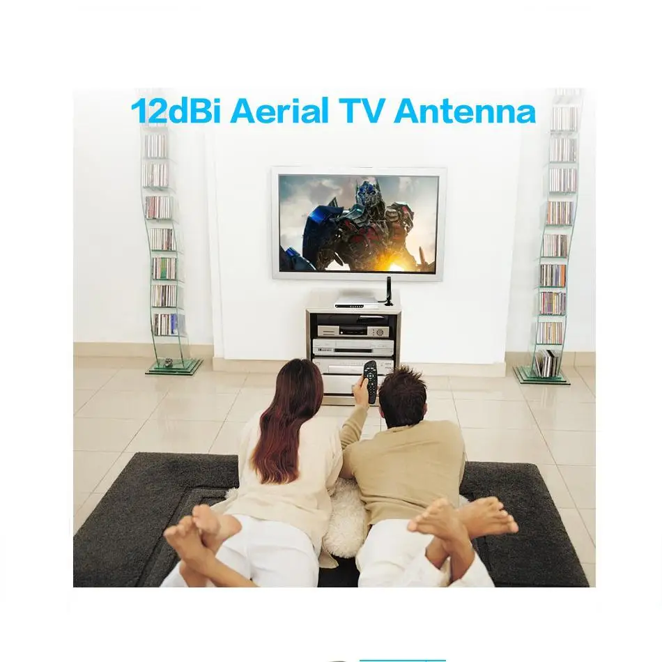 BEESCLOVER 12dBi ТВ антенна для DVB-T ТВ HD ТВ цифровая Freeview HD ТВ антенна ТВ коаксиальный разъем d15