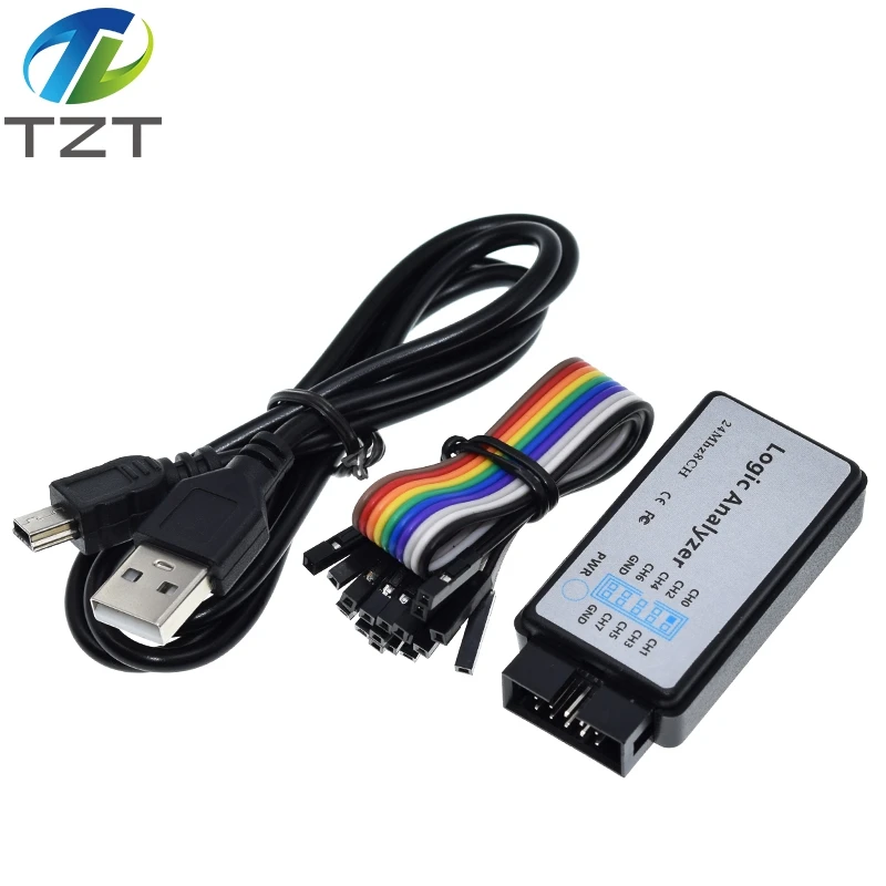 1/3 Stück USB-Logikanalysator 24MHz 8-Kanal 24M/Sekunden Logikanalysator-Debugger für ARM FPGA Logikanalysator 24M 8CH – Detail 4