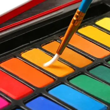 

2020 Colors/set in Iron Box Watercolor Painting Set With Brush Portable Soild Watercolor Paints for Artist School Student r20