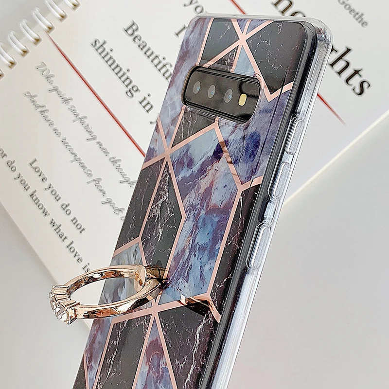 Чехол для samsung Galaxy S10 S10e S8 S9 Plus Note 10 Plus A10 20 30 50 70 чехол геометрический мраморный чехол для телефона кольцо подставка