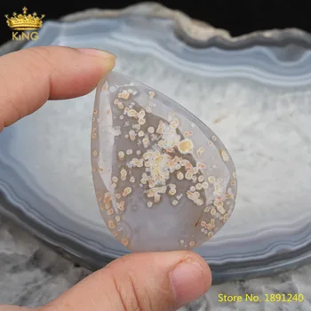 

5pcs Natural Agates Water Drop Pendant For Necklace Bracelet,Drilled 2mm Hole Agates Slab Beads For DIY Jewelry Accessories