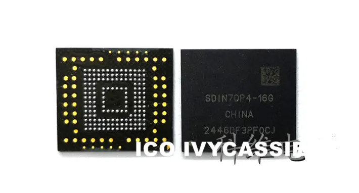 SDIN7DP4-16G eMMC BGA153 ИС флэш-памяти NAND чип 16 Гб спаянный мяч для ремонта телефона |