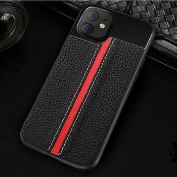 

Genuine Leather Handmade Anti-fall soft shell Telefone móvel Case For iPhone 8 6 6S 6plus 7 7 8 plus x xs max 11 Pro Max Cover
