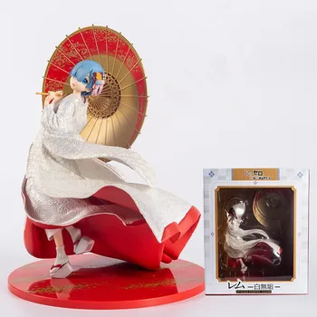 

29CM Anime Re:Life In A Different World From Zero Rem Shiromuku GK PVC Action Figure Collect Model Toy With Box M3333