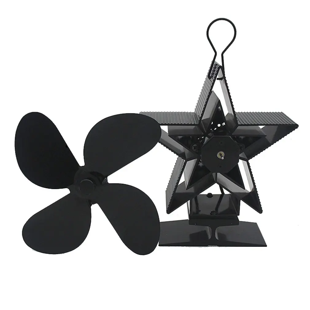 Heat Powered Stove Fan Premium Fireplace Thermodynamic Alumina Blade Ultra Quiet Warm Thermal Power | Обустройство дома