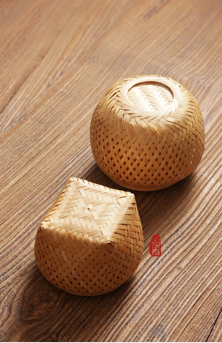 Bamboo Kung Fu Tea Jar Container Bamboo Caddies For Puer Matcha Green Tea Flower Tea Pottery Canister Storage Chests Tea Box