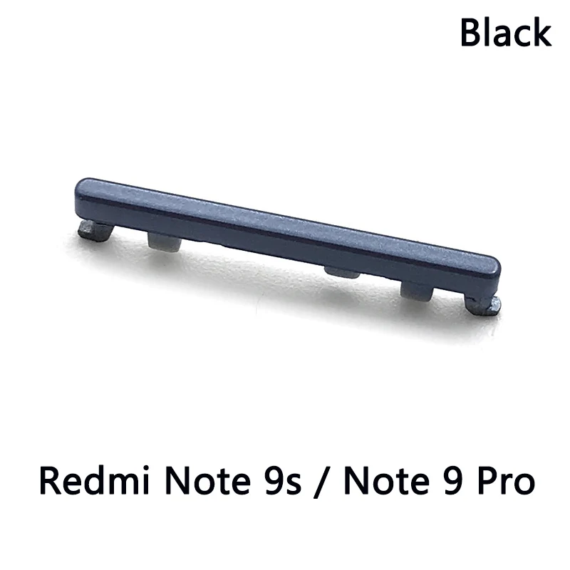 For Xiaomi Redmi Note 9S Side Key Volume Buttton + Power On / Off Side Key Set For Xiaomi Redmi Note 10 Pro Volume Side Button cell phone housing Housings & Frames