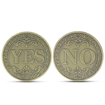

Commemorative Coin Floral YES NO Letter Ornaments Collection Arts Gifts Souvenir Noncurrent Coin