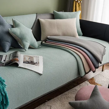 

Cellular Cooling Fabirc Sofa Cover 1/2/3/4 Seater Slipcover Couch Sofacovers Upscale Sofa Covers Ice Silk Towel Wrap Covering
