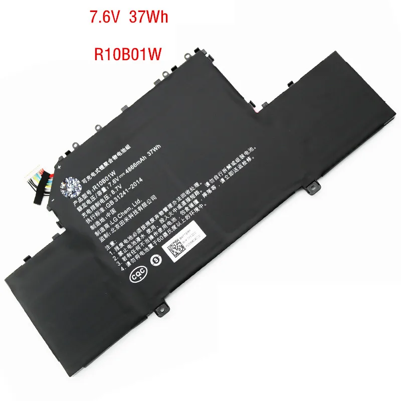 Аккумулятор R10B01W для ноутбука Xiaomi Mi Air 7 6 В 37 Вт/ч 4866 мАч 12 5 дюйма 161201-01 161201-AA R10BO1W |