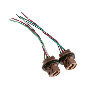 

2Pcs 7443 Bulb Socket T20 Lamp Holder Adapter Base Connector For Brake Lights Harness Car Accessories