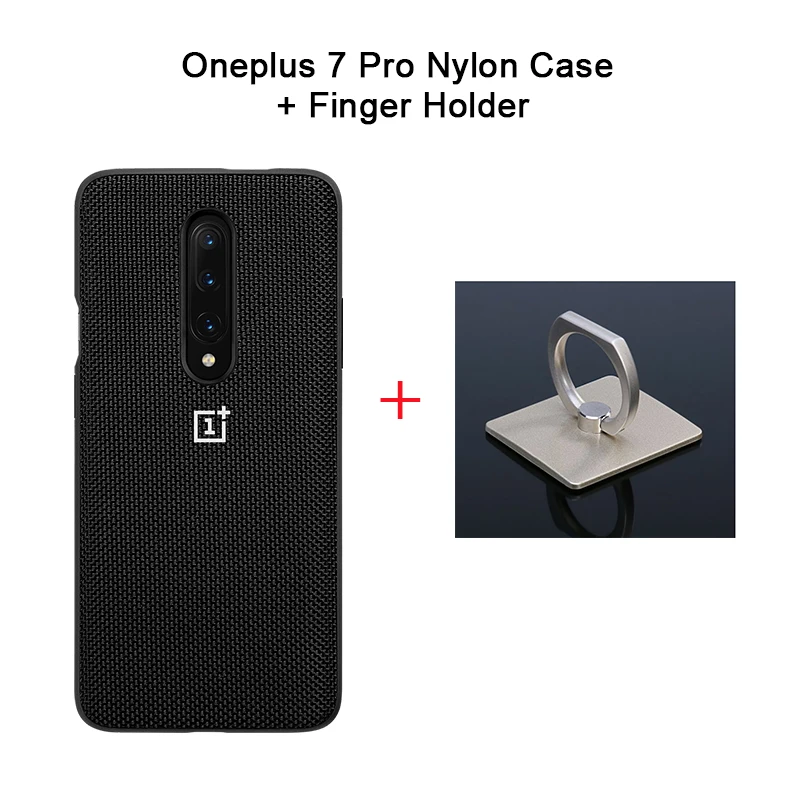 Защитный чехол OnePlus для OnePlue 7 Pro, чехол из нейлона, чехол для телефона OnePlus, натуральная защитная задняя крышка - Цвет: 7 Pro Nylon Buckle