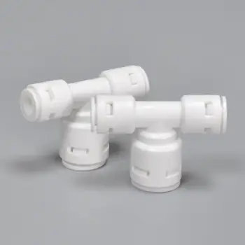 

5 pcs 3-way connector size Middle 3/8 Both sides 1/4 T-type fitting Pure water machine assembly accessories