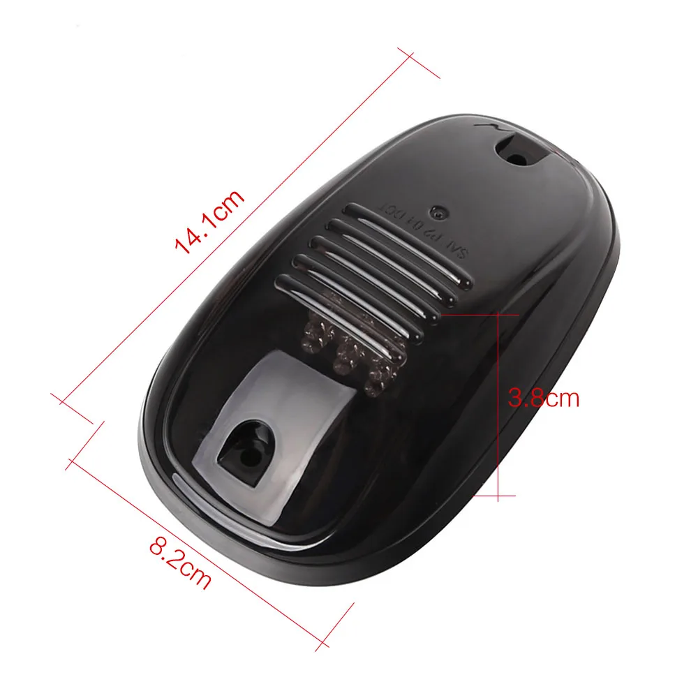 

5Pcs Smoked Cover Amber LED Car Cab Roof Light Top Marker Running Light with 9 pieces LED lights inside For Truck SUV 4x4