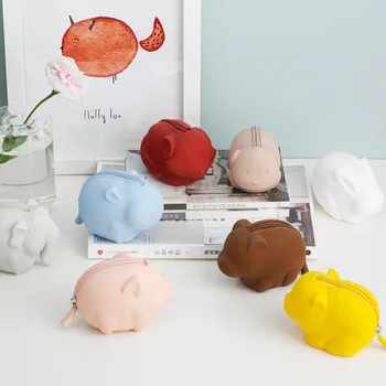 

Jordan&Judy Silicone Coin Purse Cute Animal Cat Coin Purse Mini Coin Purse Portable Doll Storage Bag