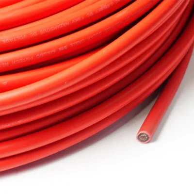 Solar Panel Connector Cable ALLMEJORES Solar PV cable Red blak cable for solar panel system 1500v 4mm2 /6mm2 (12/10AWG )TUV UL approval 10m/Roll