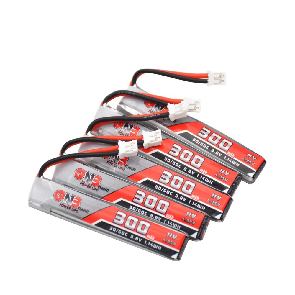 5 шт GAONENG GNB 1S 300mAh 3,8 V 30C/60C 4,35 V LiHV Lipo аккумулятор PH2.0 разъем для UK65 Happymodel Mobula7 Snapper BetaFPV 65S Дрон