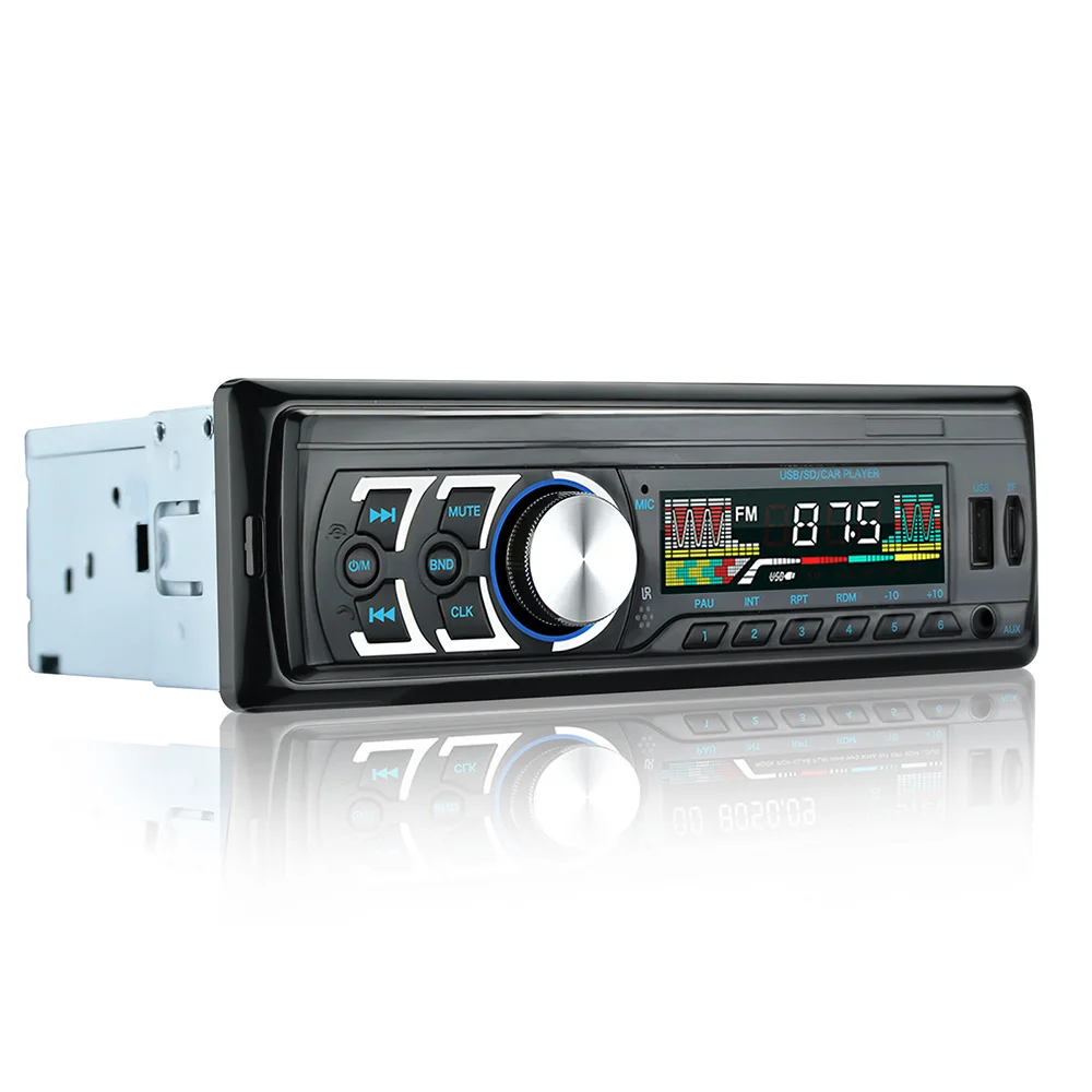 Автомагнитола 1 Din Bluetooth SD MP3 плеер USB SD AUX вход Авто радио Автомобильный плеер 12 в FM AUX-IN стерео BY004