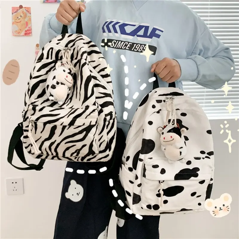 

Винтажная повседневная школьная сумка Weysfor с бычьим рисунком, женская сумка для ноутбука, сумки для книг, дорожная сумка