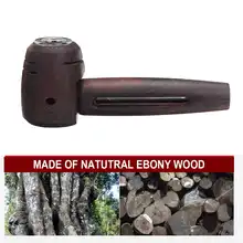 Стиль эбенового дерева курительная трубка плоское дно Молоток Стиль 14 мм фильтр табака деревянный курительная сигарная трубка мужской подарок