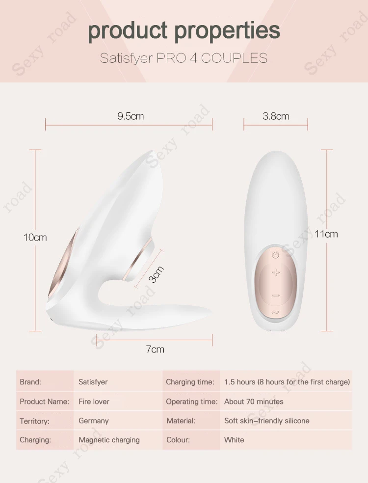 Germany Satisfyer Pro 4 Rechargeable Couple's Sucking Vibrator Clitoris Stimulation Sucker G Spot Stimulator sex Toys for Woman 2
