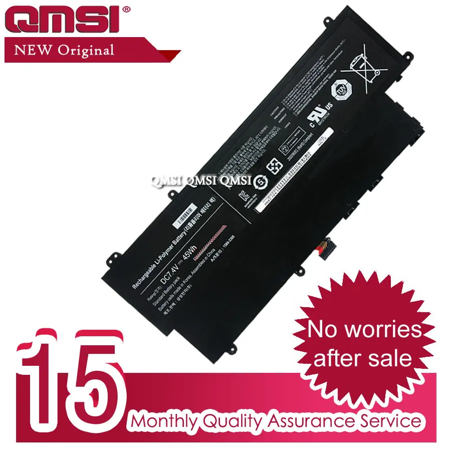 QMSI 45Wh, аккумулятор для ноутбука, AA-PBYN4AB AA-PLWN4AB для SAMSUNG 530U3B NP530U3B 530U3C NP530U3C 532U3C NP532U3C