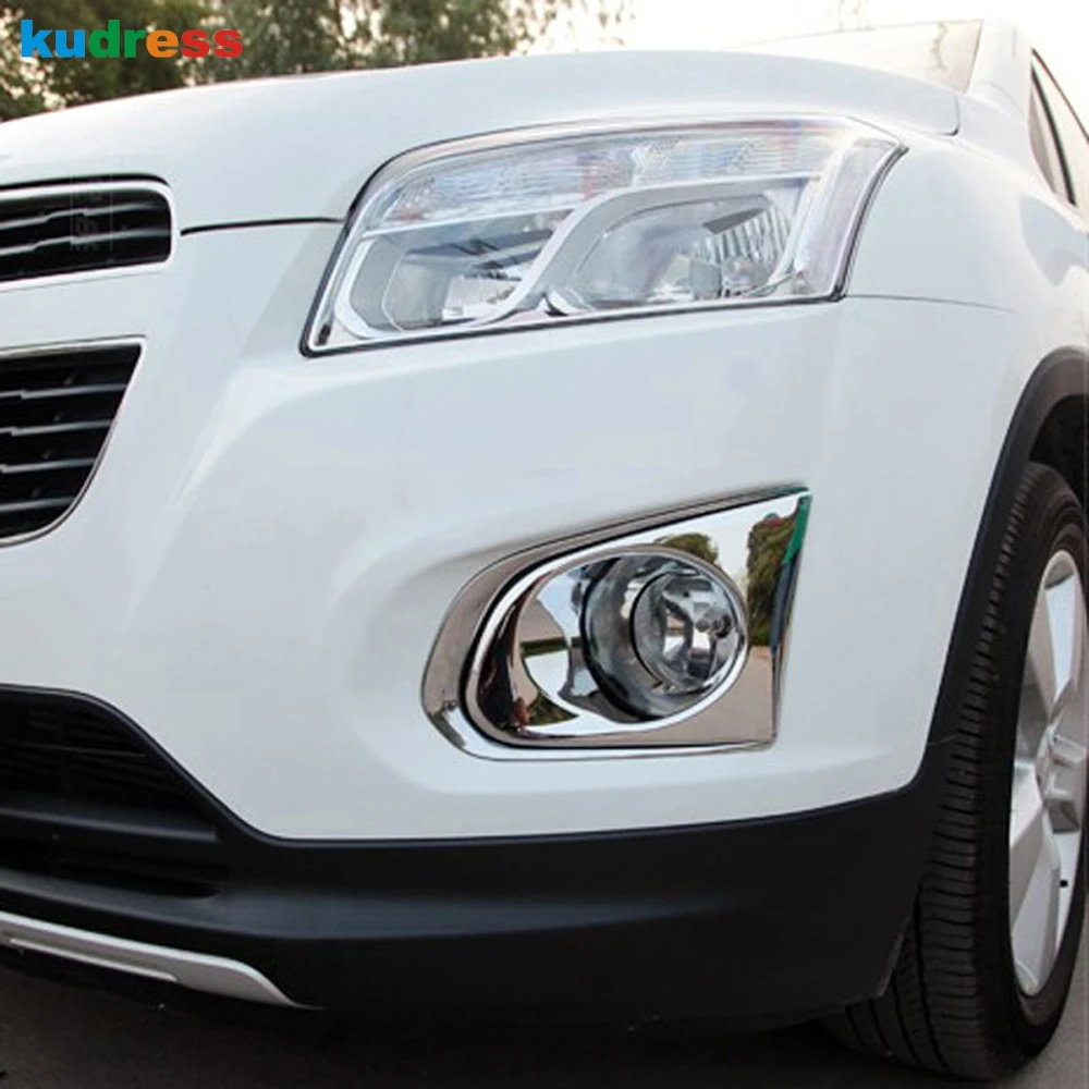 

Car Accessories For Chevrolet Chevy Trax Tracker 2014 2015 2016 Front Fog Light Lamp Cover Insert Trim Foglight Molding Garnish