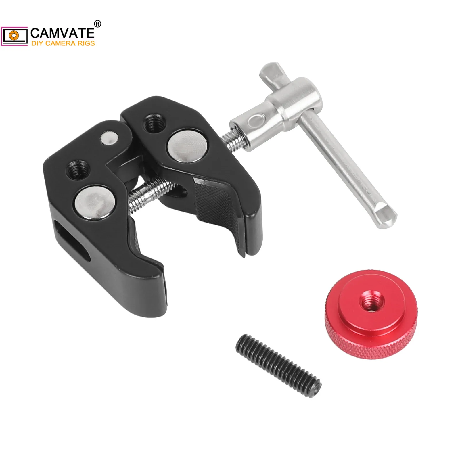 CAMVATE Камера Универсальный Супер крабовый зажим с 1/4 &quot 20 to1/4&quot винтовой