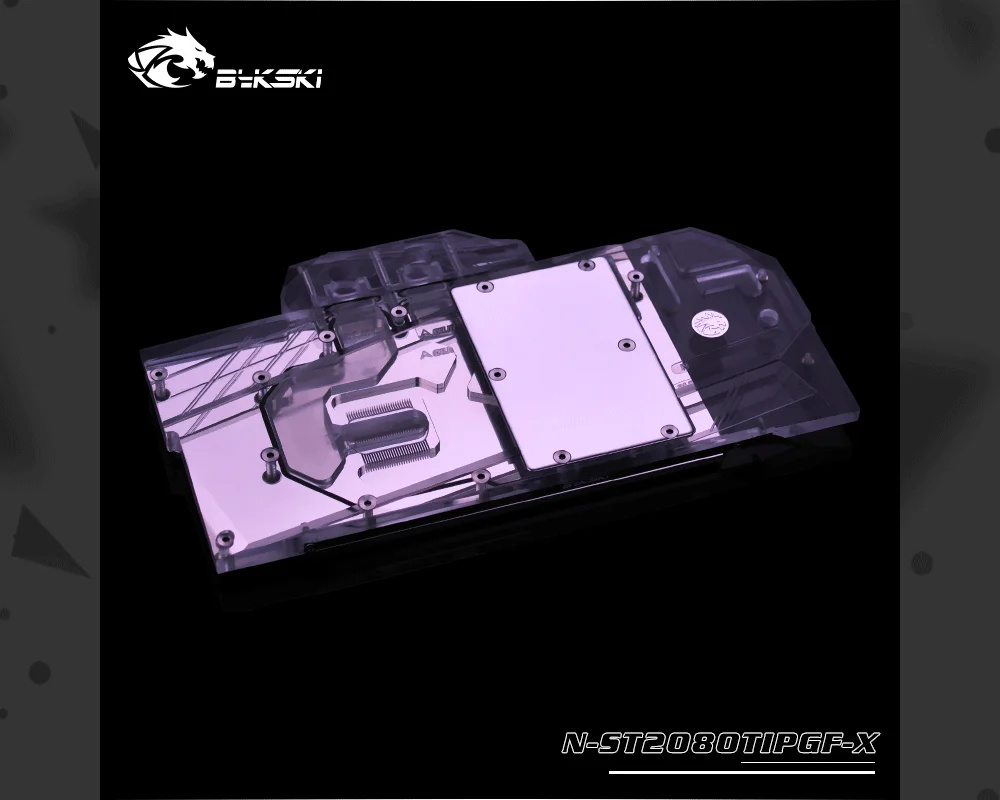 Bykski N-ST2080TIPGF-X, Full Cover Graphics Card Water Cooling Block, For Zotac RTX2080TI 8GD6 PGF OC  