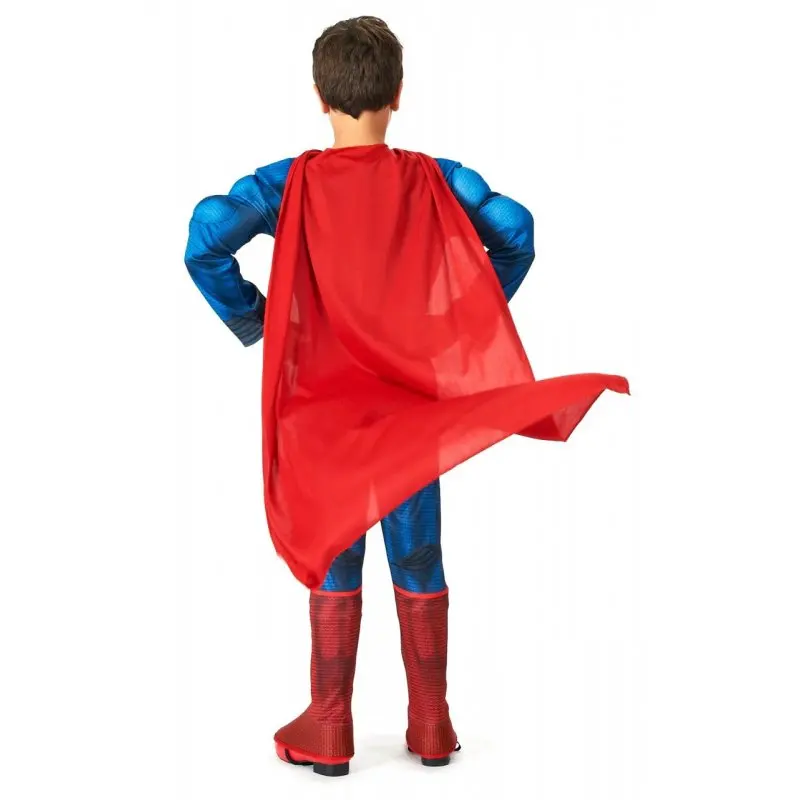High Quality Children Superman Cosplay jumpsuit Clothing Cloak Halloween Costume For Kids