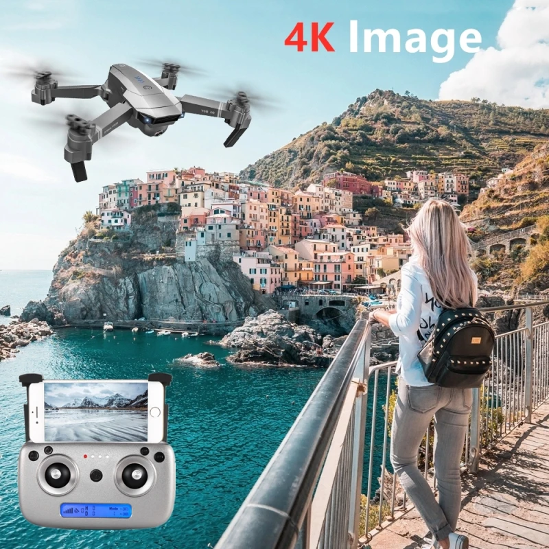 Профессиональный складной Квадрокоптер с дистанционным управлением GPS WIFI FPV 4K