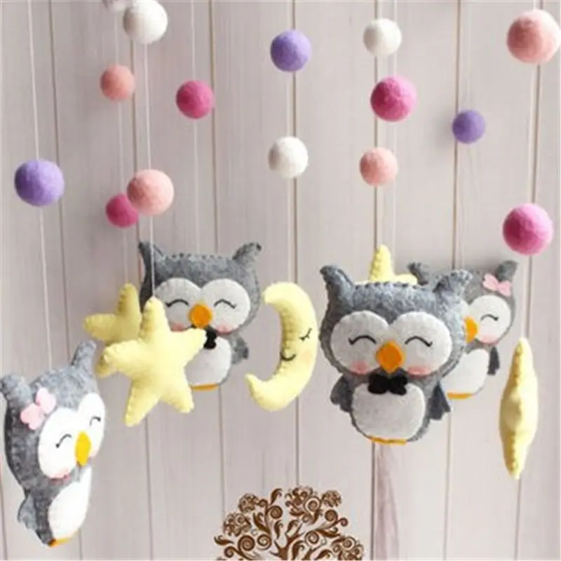 Baby Crib Holder Rattles Bracket Set Clockwork Music Box DIY Bed Bell Material Package Toy Pregnant Mom Handmade Toys For Baby - Цвет: G