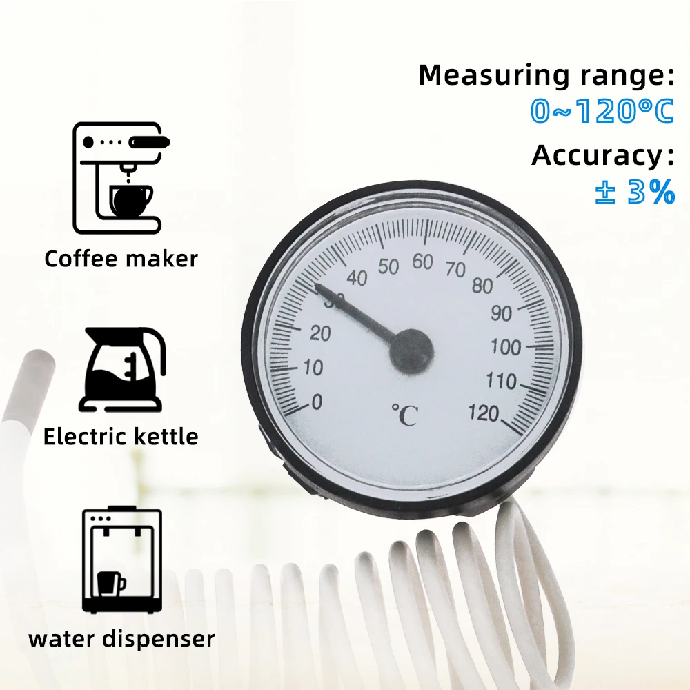 Циферблат Капиллярный термометр датчик температуры с 1,1 м датчик 0-120 градусов для электрического водонагревателя скидка 30