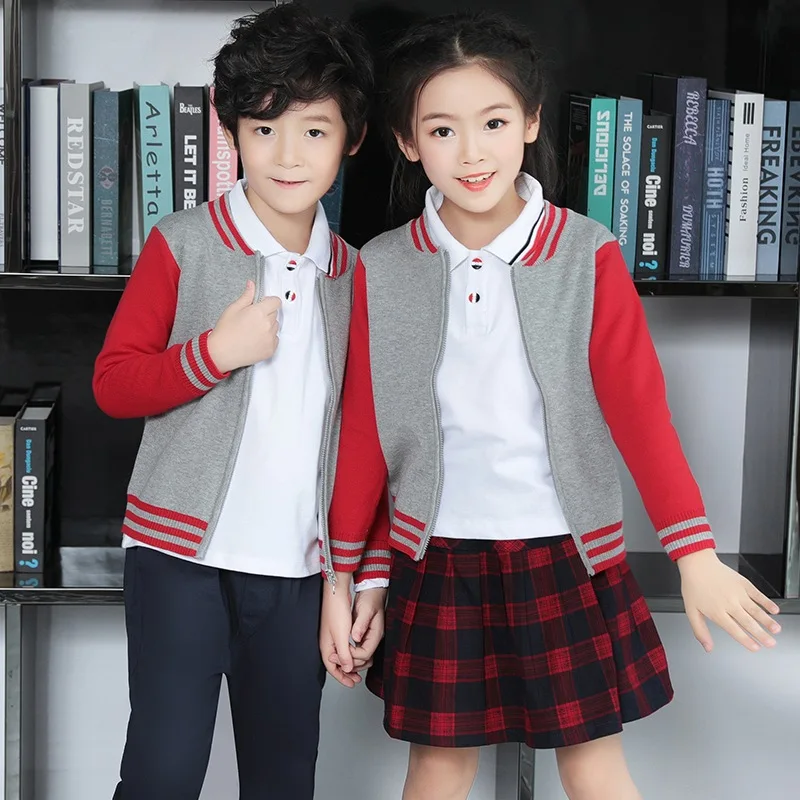 

Childrenswear School Uniform New Style Sweater CHILDREN'S Three-piece Suit Set Young STUDENT'S Business Attire Kindergarten Suit