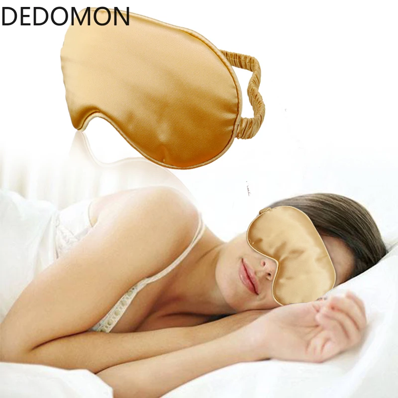 

Sleeping Mask Eyepatch Silk Double-Side Shading EyeShade Sleep Eye Mask Cover Blindfolds Travel Relaxing Sleeping Aid Eye Care
