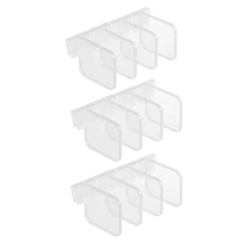12Pcs/Set Refrigerator Partition  Divider Storage Rack Multifunctional