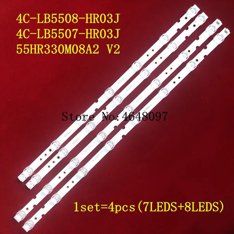 Светодиодный Подсветка полосы 4C LB5508 HR03J LB5507 55HR330M08A2 V2 55HR330M08B2 для TCL D55A730U D55A620U D55A360
